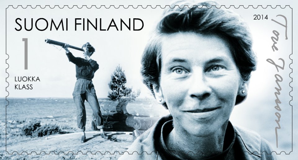 Tove Jansson post stamp 1