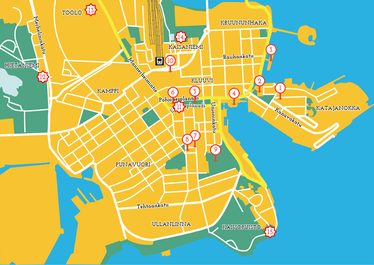 Tove Jansson in Helsinki: explore the city with this map for Tove fans