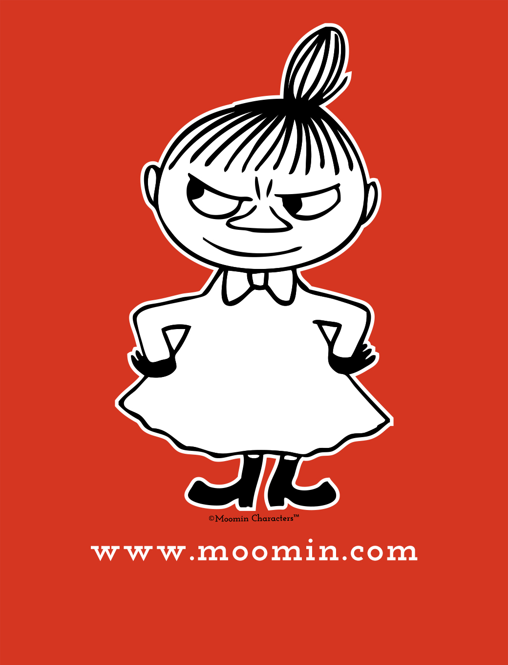 Moomin Wallpaper April Edition Featuring Little My Moomin