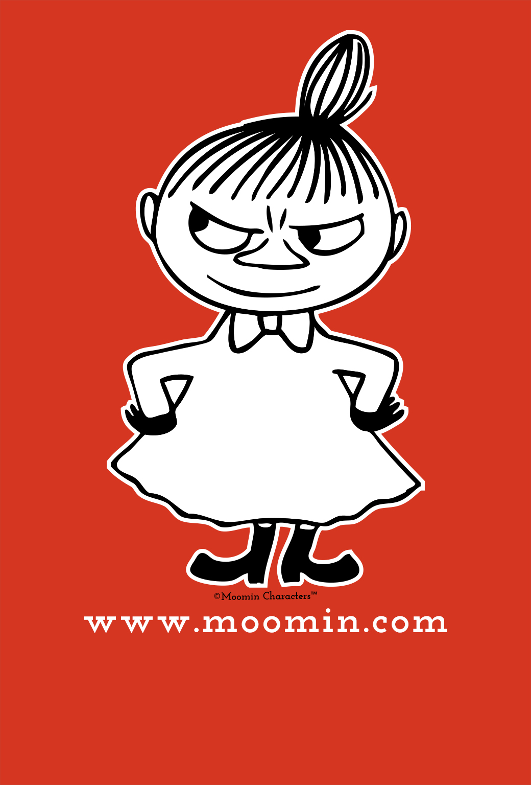 Moomin Wallpaper April Edition Featuring Little My Moomin