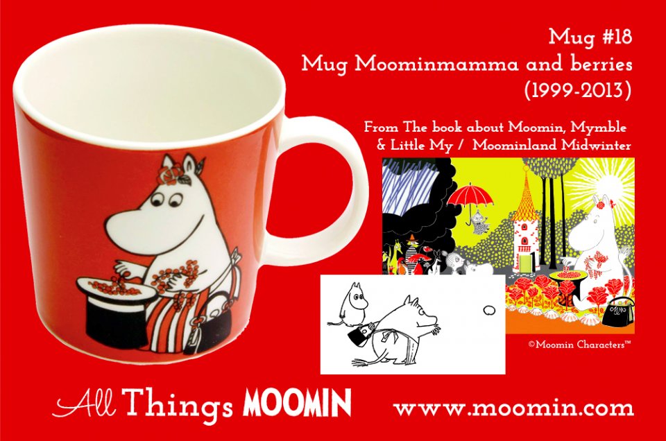 18 Moomin mug Moominmamma and berries mug