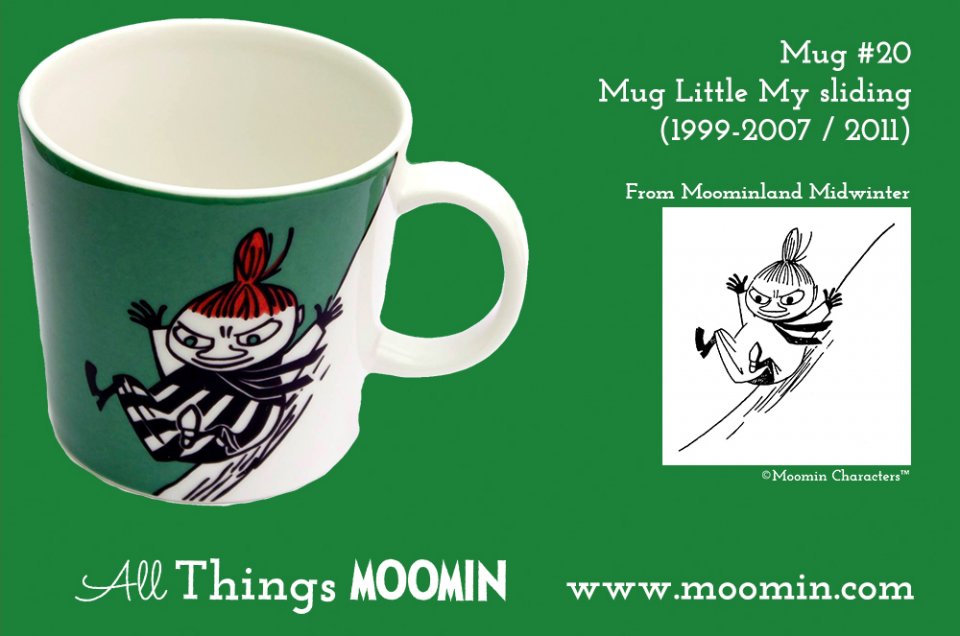 20 Moomin mug Little My sliding mug