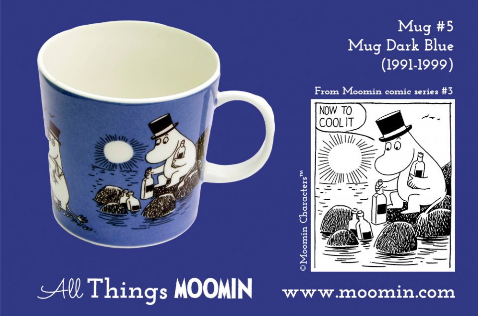 Moomin mug dark blue
