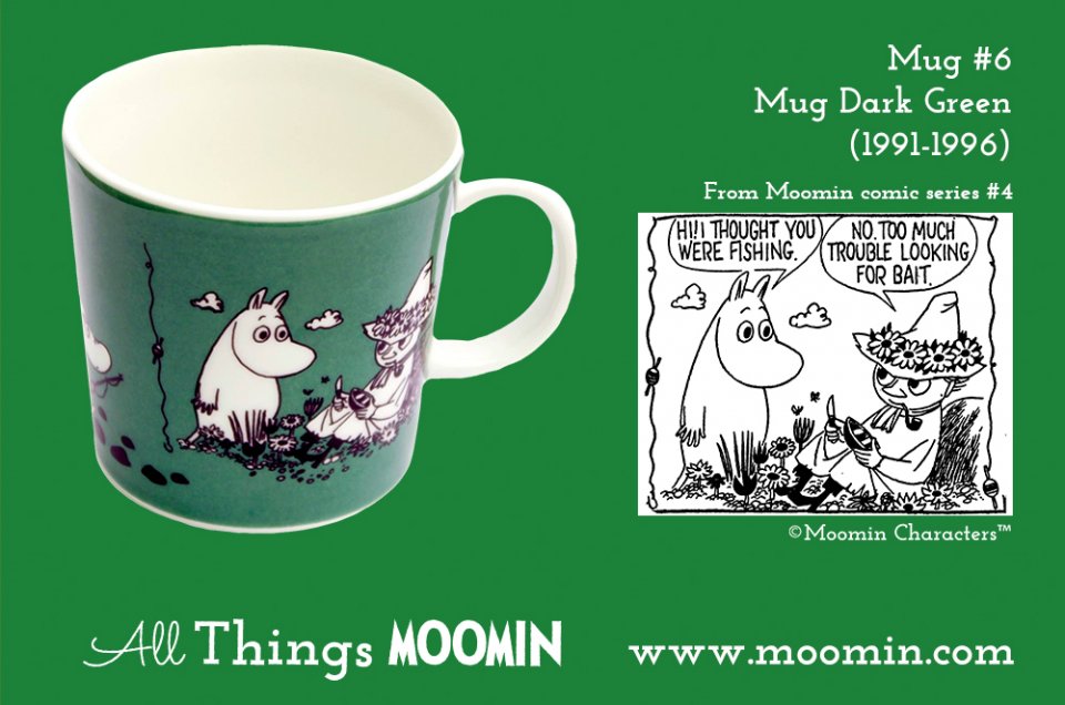 Moomin mug dark green