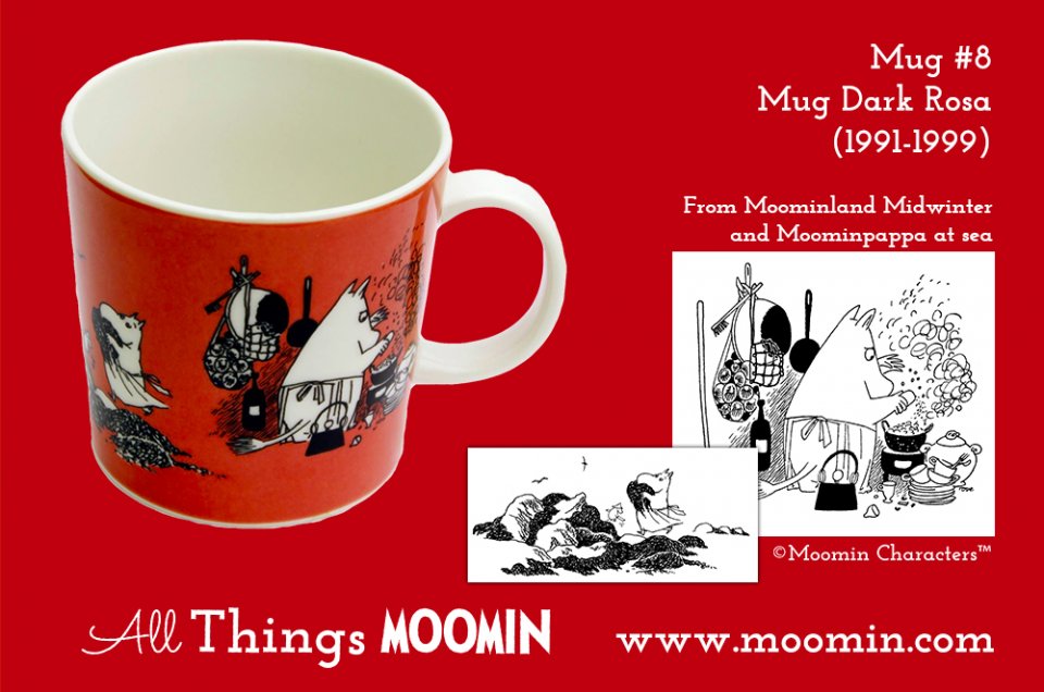 Moomin mug dark rosa