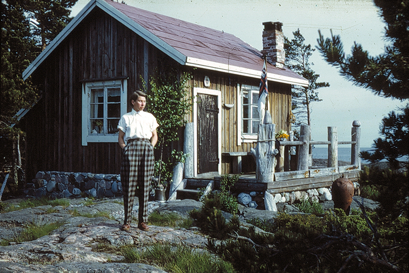 Tove Jansson on the island of Bredskär in 1950 - Moomin