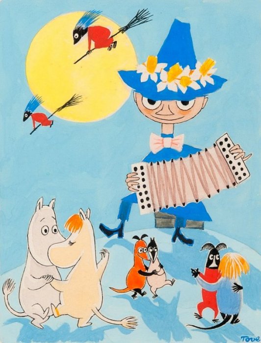 Moomin Easter paintings