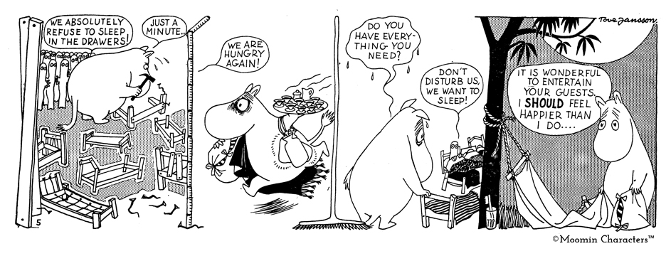 Moomin comics art style 