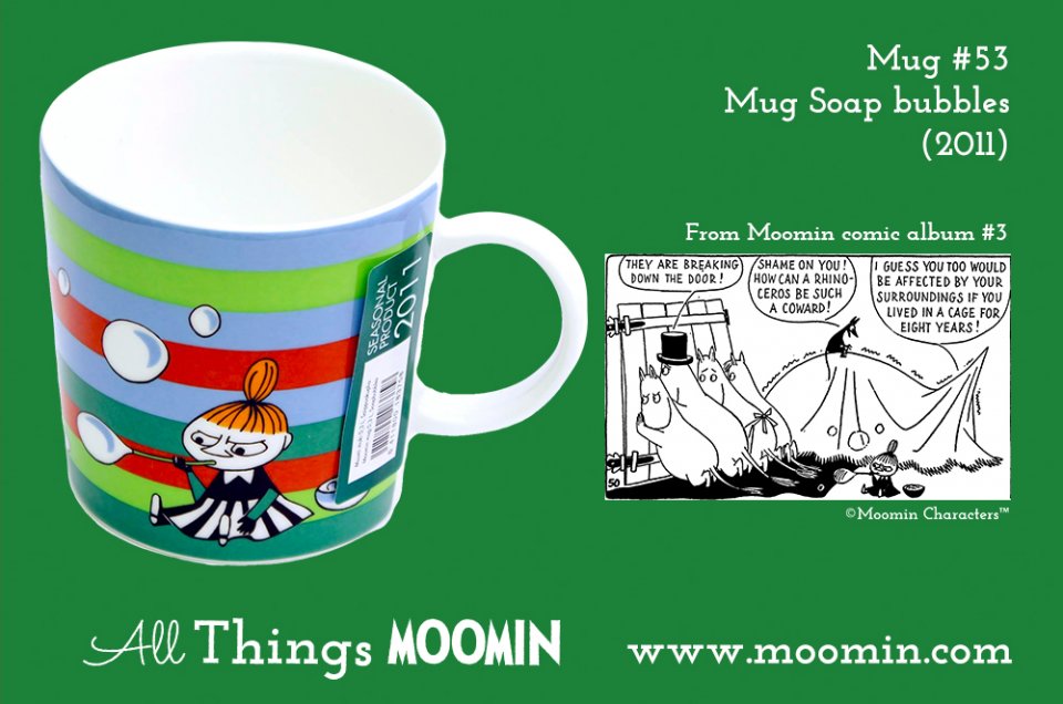 53 Moomin mug Soap bubbles mug