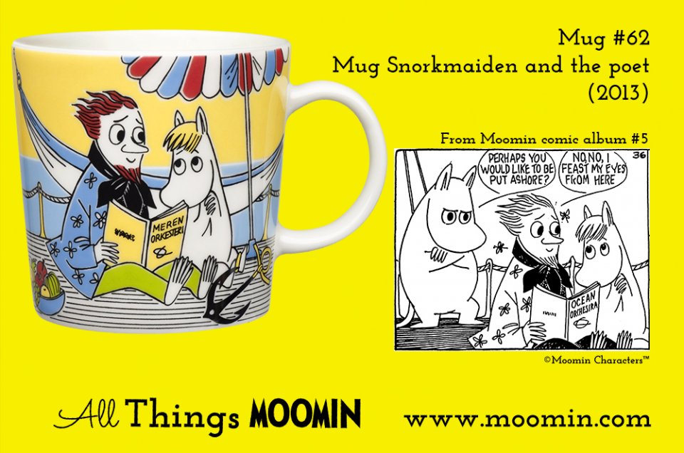 62 Moomin mug Snorkmaiden and the poet