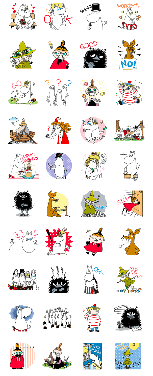 LINE Moomin stickers 