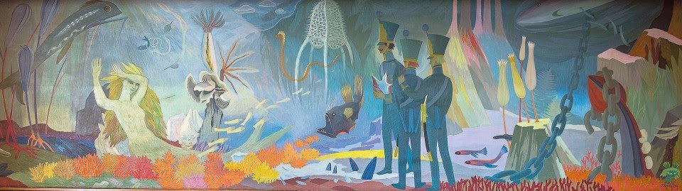 Mural by Tove Jansson_1952 hamina_Tarina Merenpohjasta