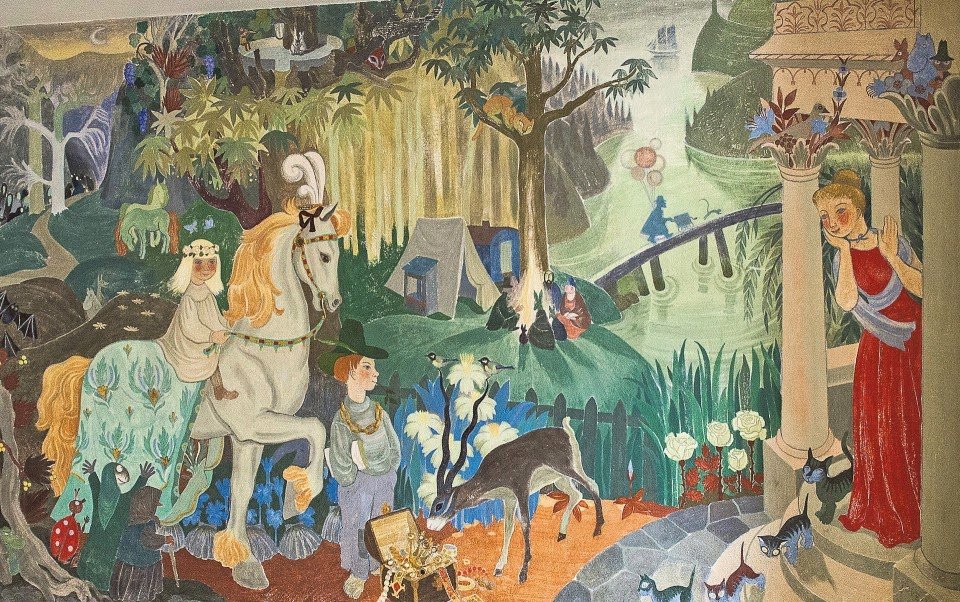 Tove Jansson_Mural_Kotka_Kindergarten2_1949