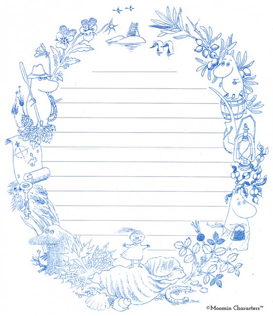 Moomin wreath_letter
