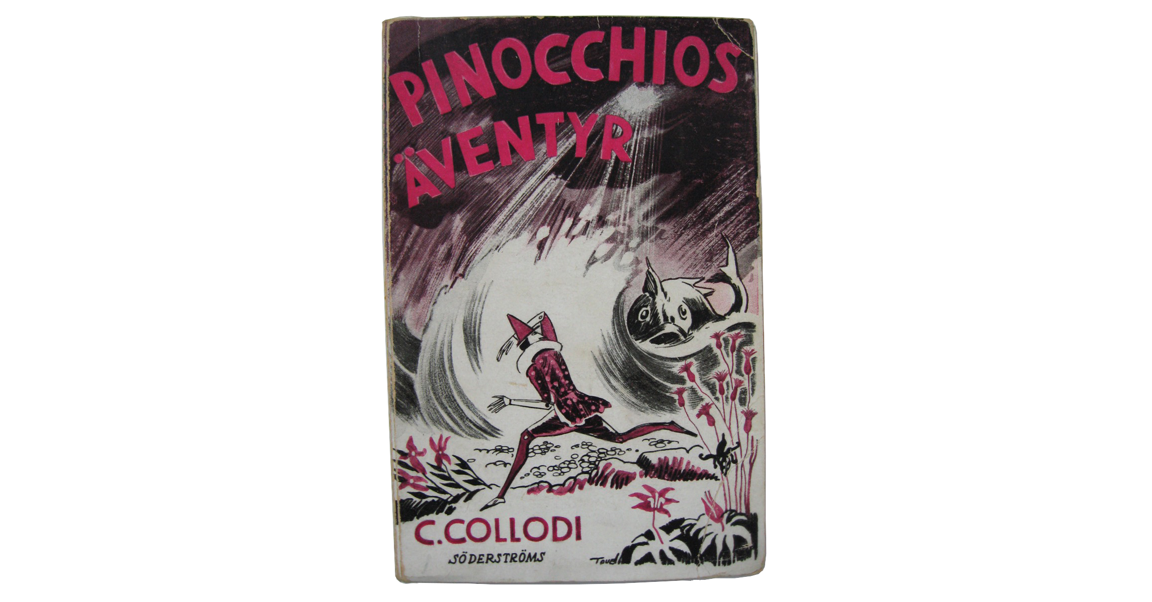 Tove Jansson Pinocchio book cover: Tove illustrated the
