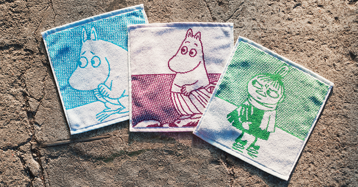 Terry Towel 30x50 cm by Finlayson & Moomin Characters TM by Moomin Towels Red Moomin Valley LITTLE MY 