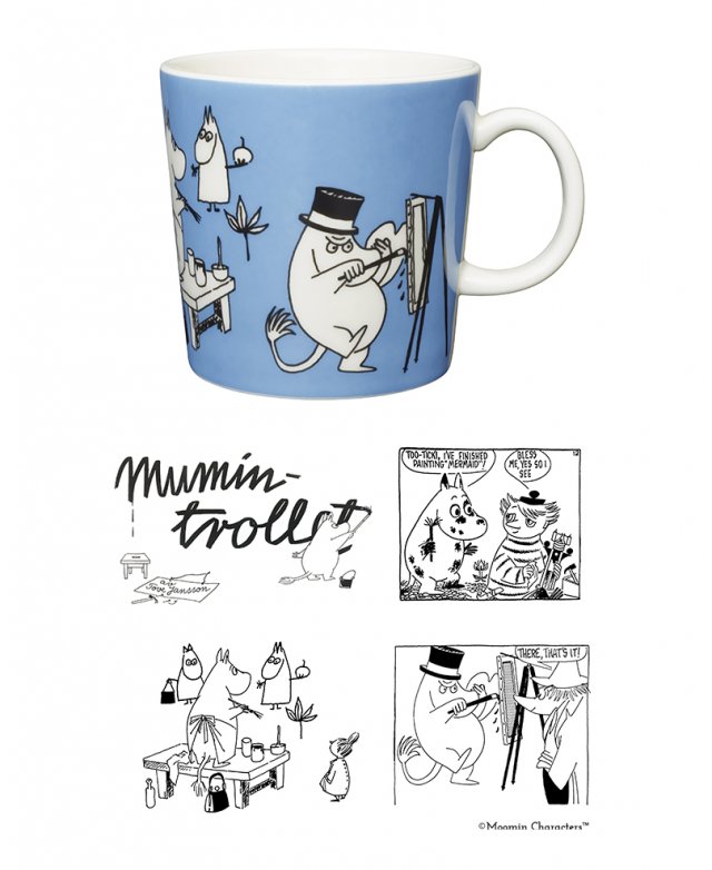 Never seen prototypes of the first Moomin mug the history of Moomin
