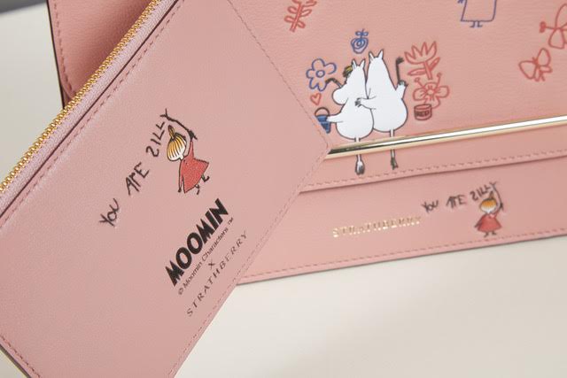 Authentic Pre-loved Strathberry × Moomin Play Mini Crescent Bag