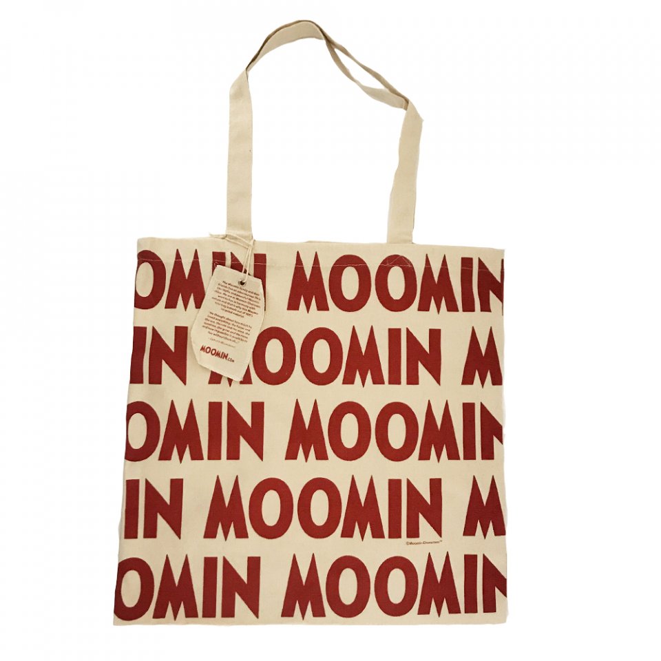Moomin Small Canvas Tote Bag Finlayson Red 
