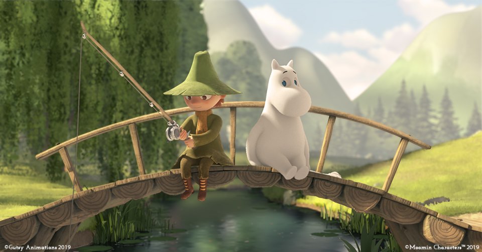 Moominvalley TV series Snufkin Moomintroll