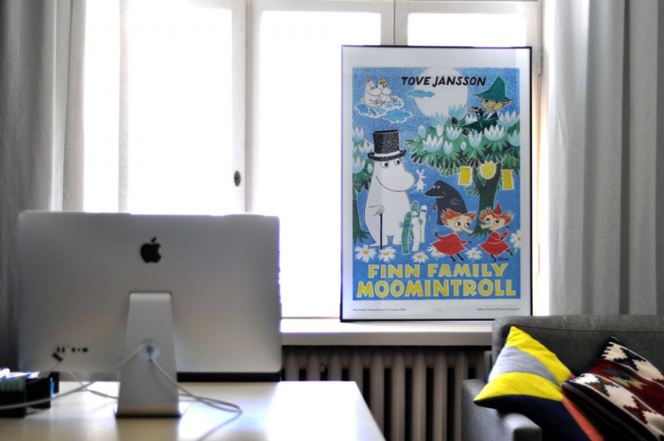 Home office Moomin posters
