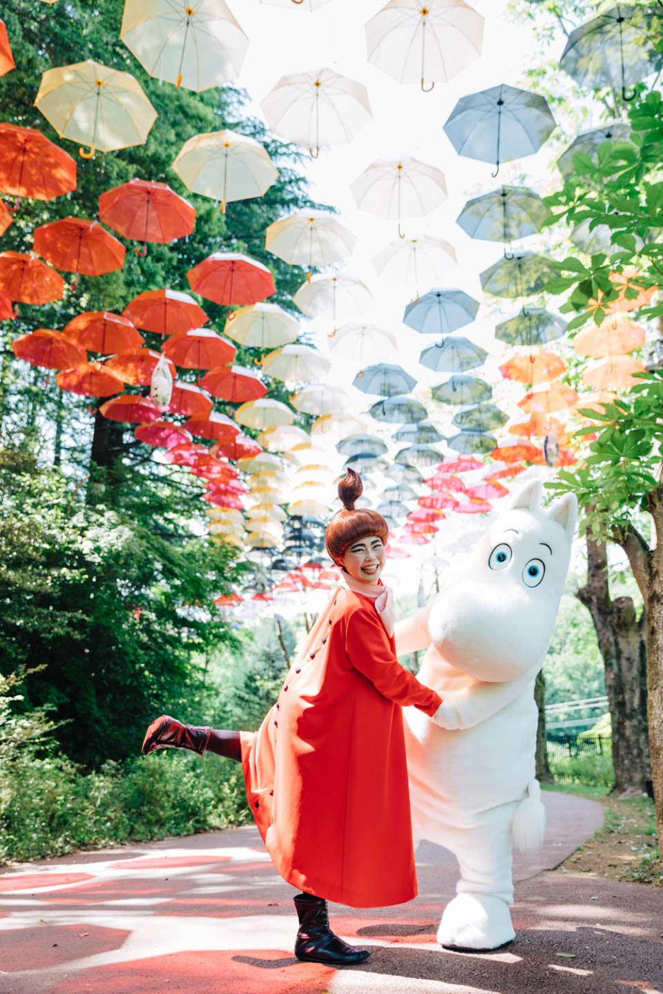 Moominvalley Park umbrella installation