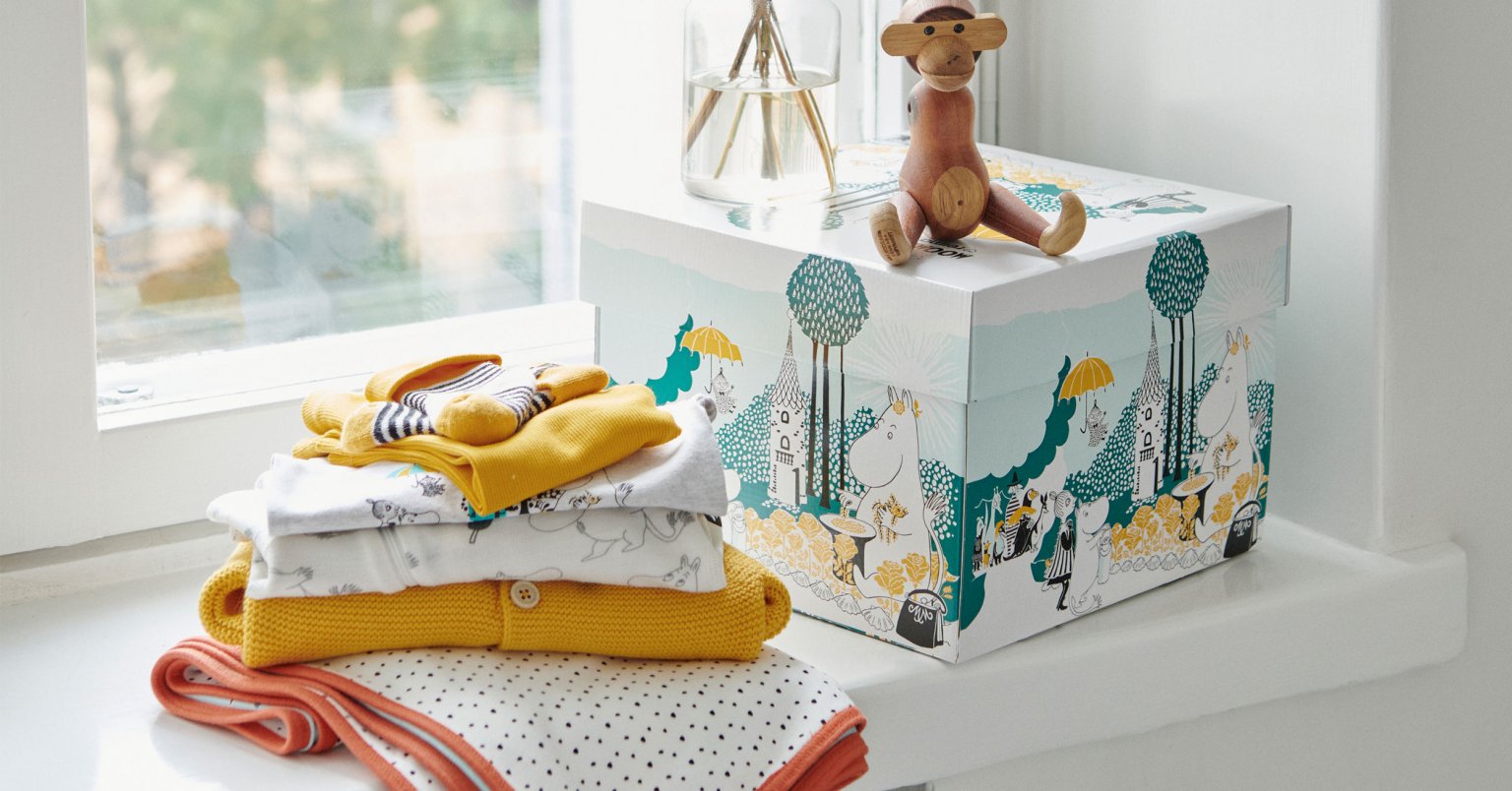 The perfect starter pack for new parents – Moomin Baby Box by Reima
