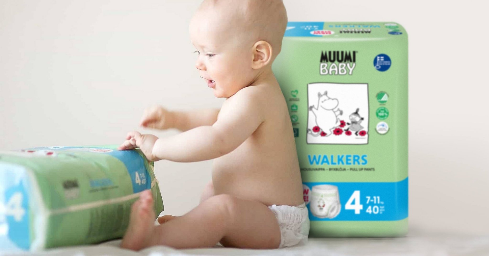 Carbonneutral Moomin diapers now available in Finland!