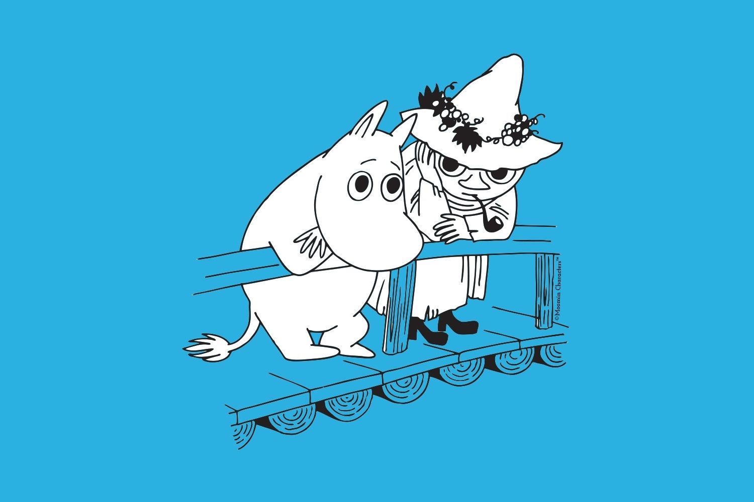 Moomintroll and snufkin