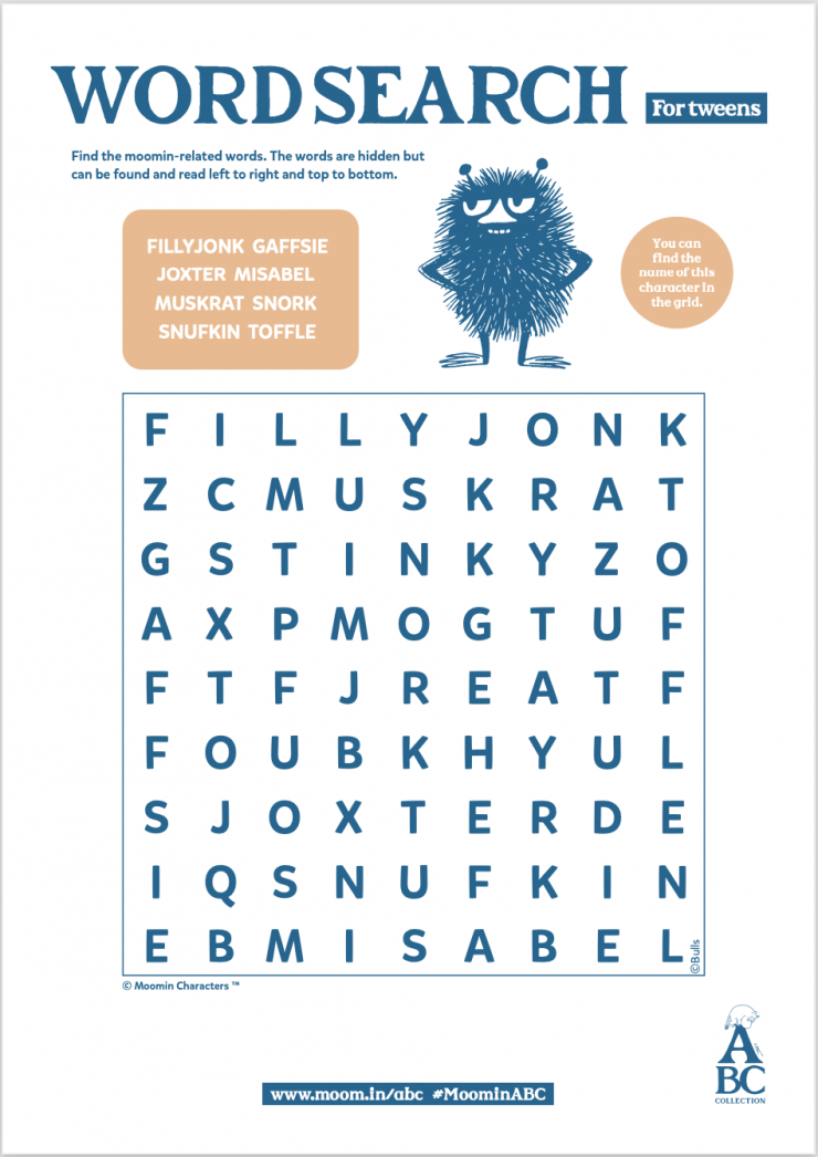 Printable Word Search For Tweens