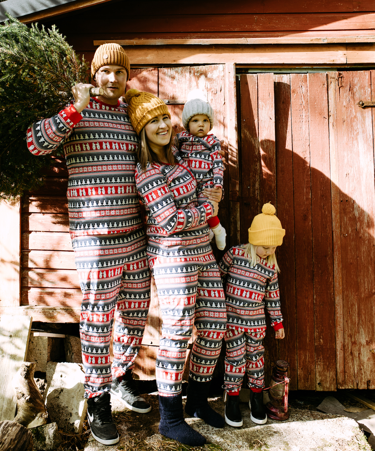 Spend the holiday season in Martinex' matching family pyjamas