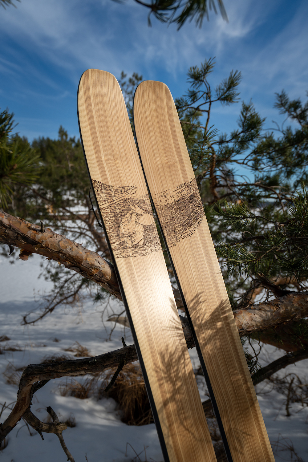 Uhøfligt Egern Blændende Limited edition Moomin skis by Finnish PUSU – order now!