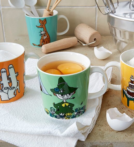 LOVE, FAMILY & FRIENDS - Alphabet Moomin mugs 