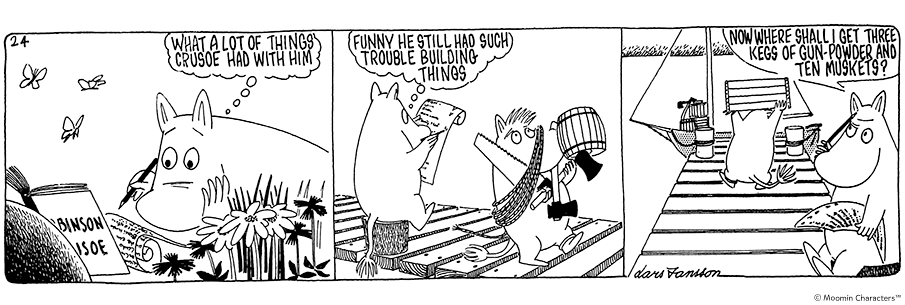 Robinson Crusoe 24 - Books Moomins Read Moomin Comic Strip Moomin Family Robinson