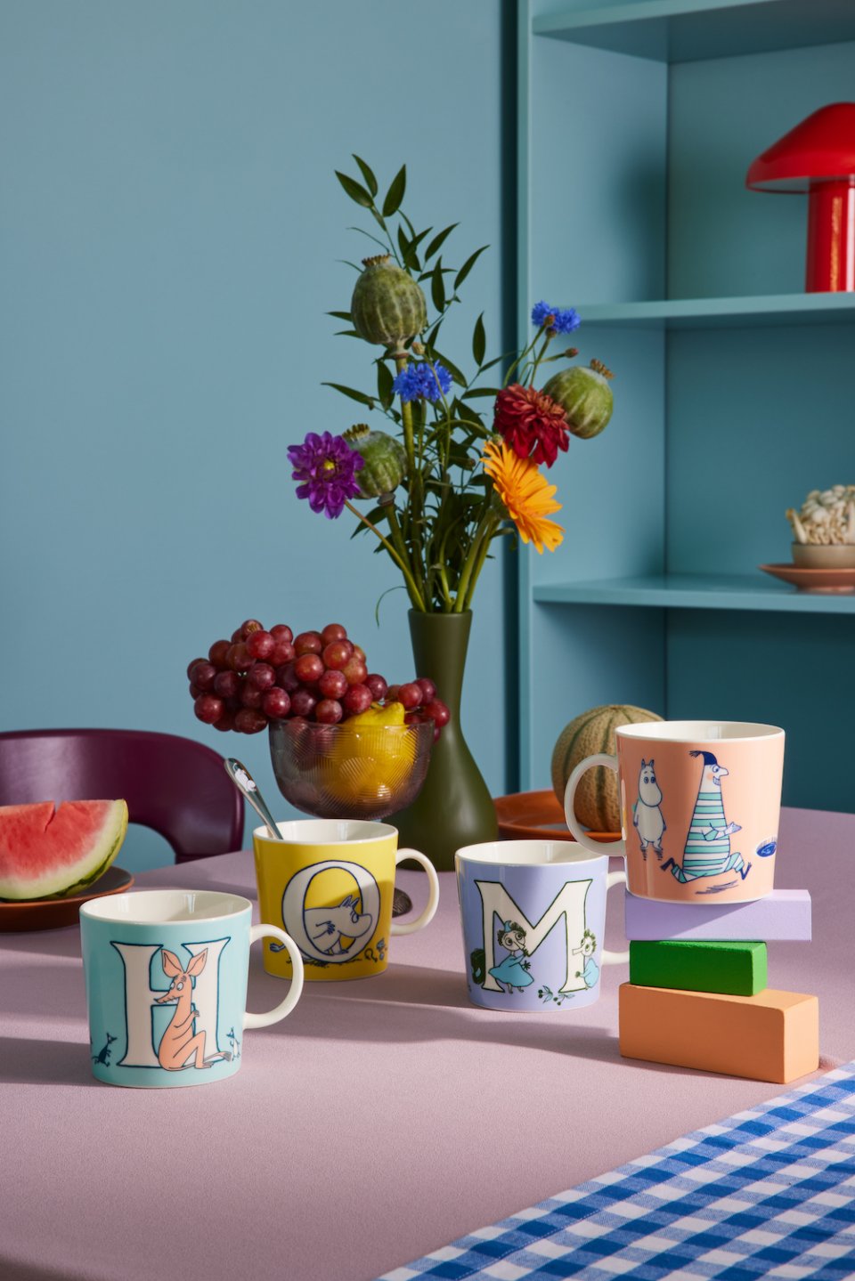 alphabet moomin mugs