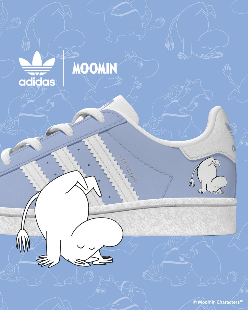 Kids Shoes - adidas Superstar x Moomin Shoes - Blue