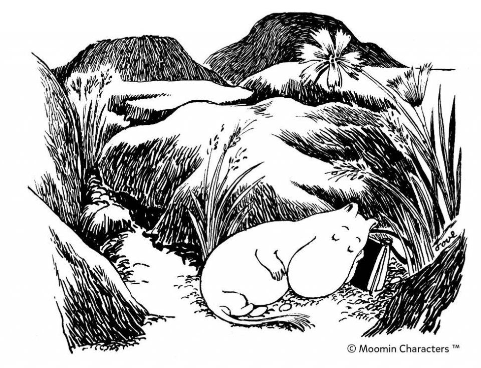 Moomin nature illustration