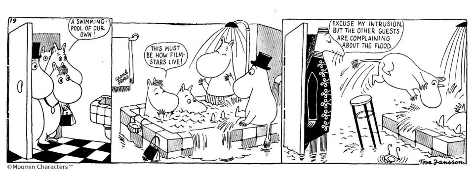 Moomin in the riviera comic