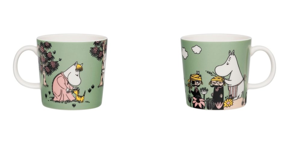 Moomin Arabia's new Moomin mugs for 2026 celebrate love