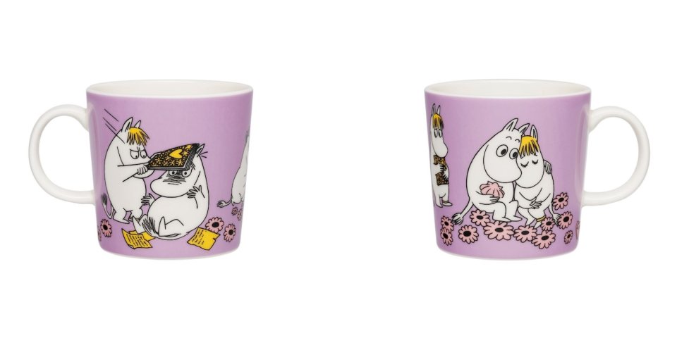 Moomin Arabia's new Moomin mugs for 2026 celebrate love