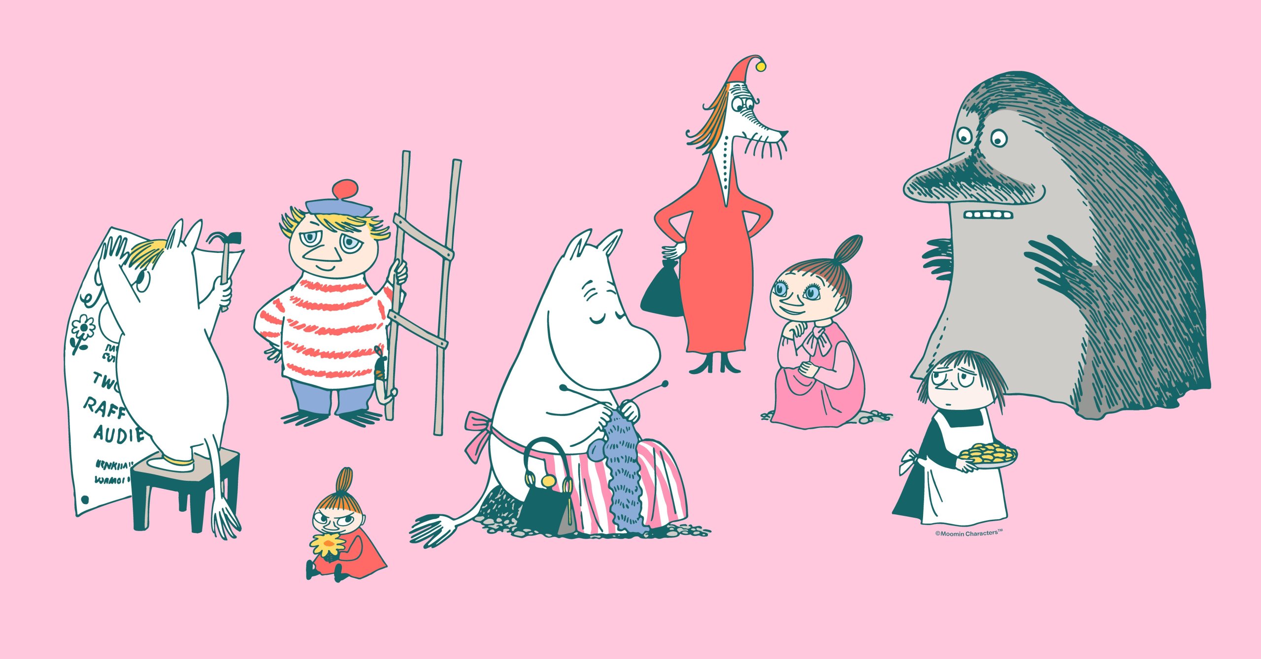 long snouted woman with red dress from the moomins List of Moomin characters