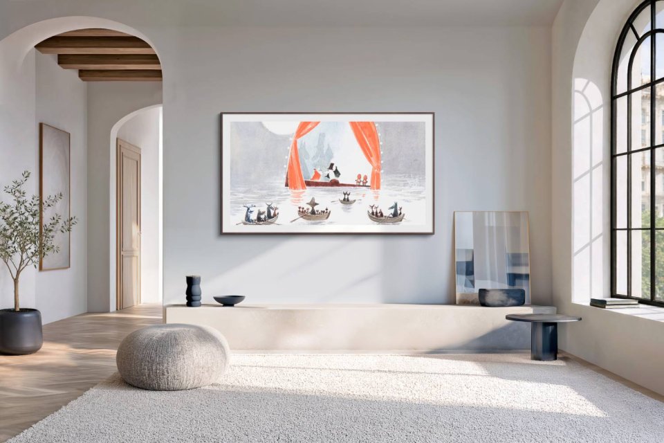The Moomins inhabit Samsung Art Store Frame by Frame - Moomin